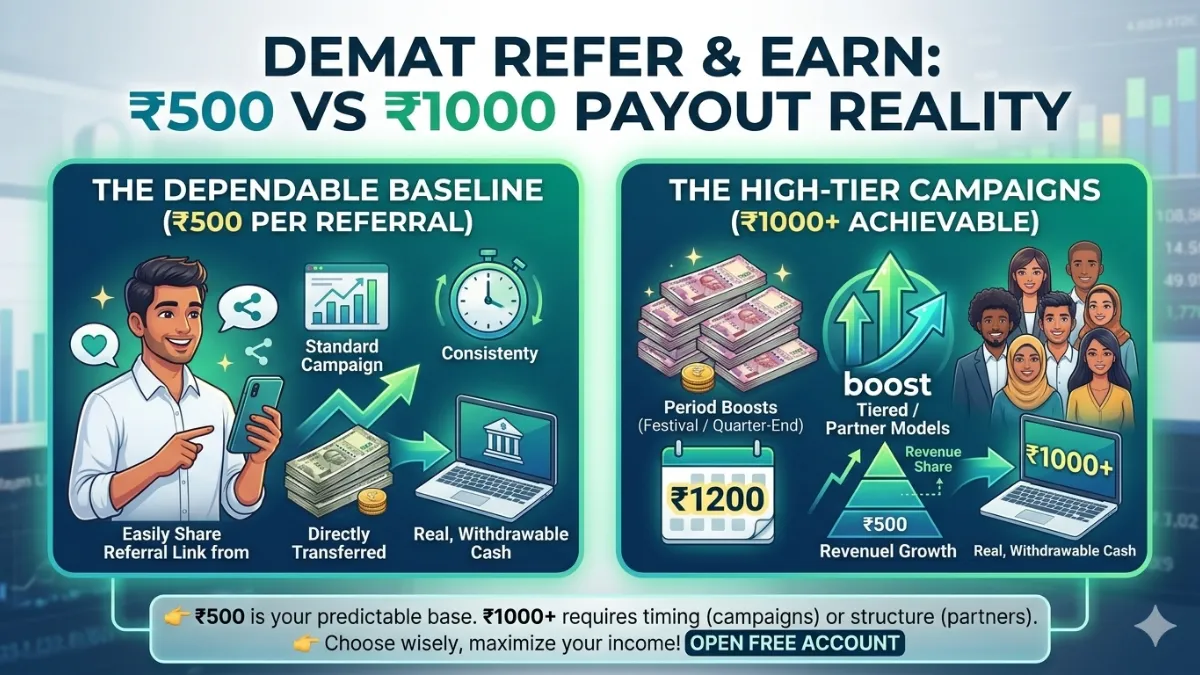 refer and earn 1000 demat account