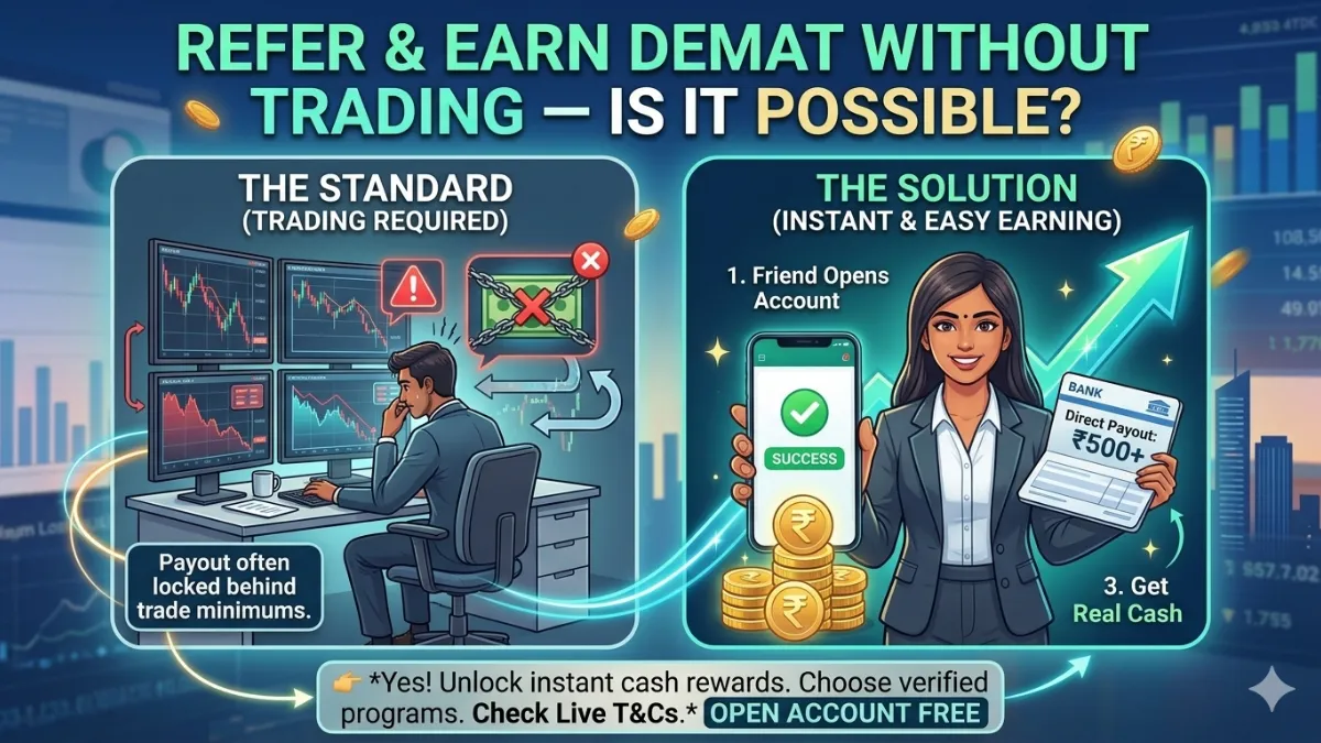 Refer and earn demat account without trading
