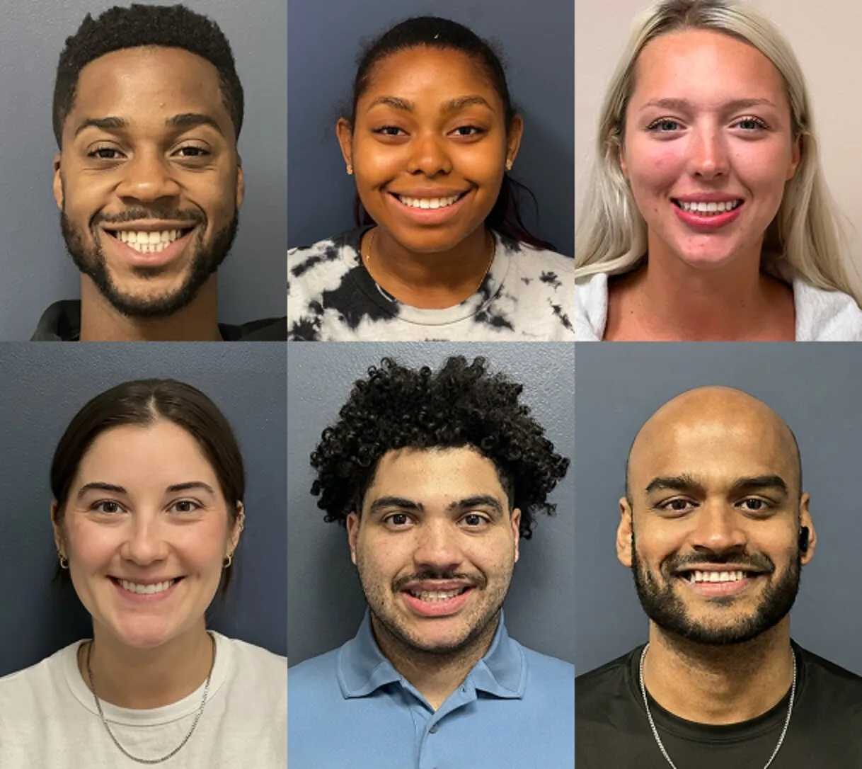 Collage of six smiling J and D Dental Invisalign patients