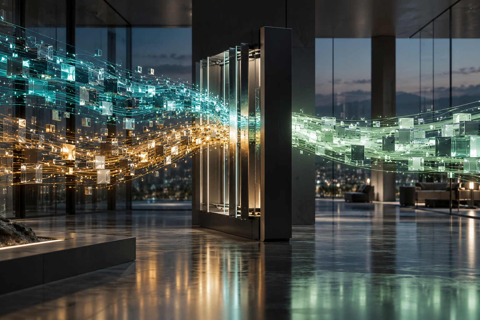 [background image] image of a modern office space (for a ai healthcare company)