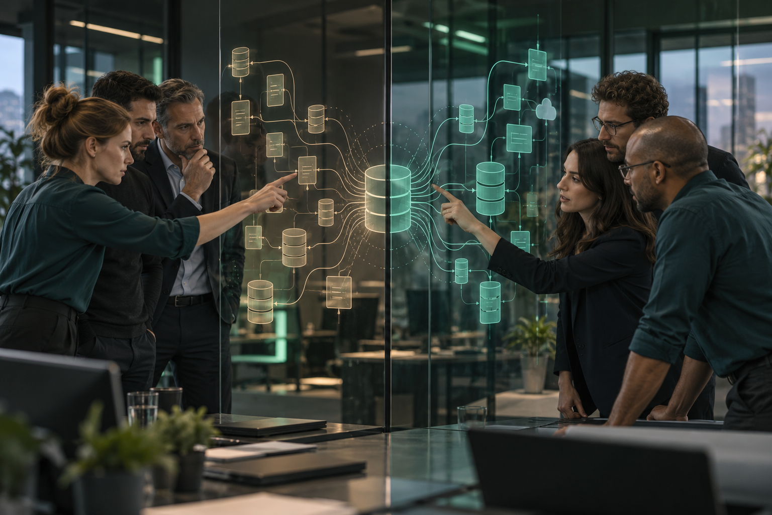[background image] image of a modern office space (for a ai healthcare company)