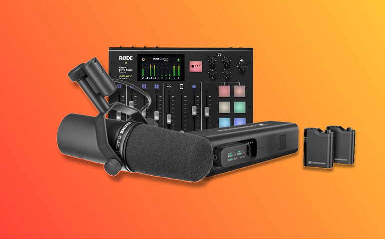 Sprzęt audio w studiu: mikrofony i mikser