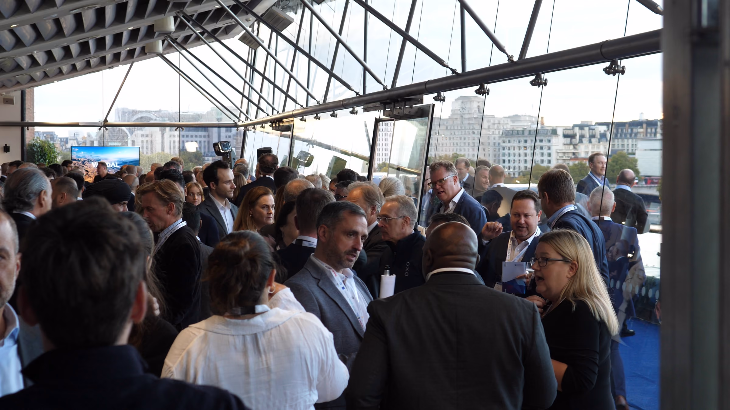 Guests networking at a GibLink event