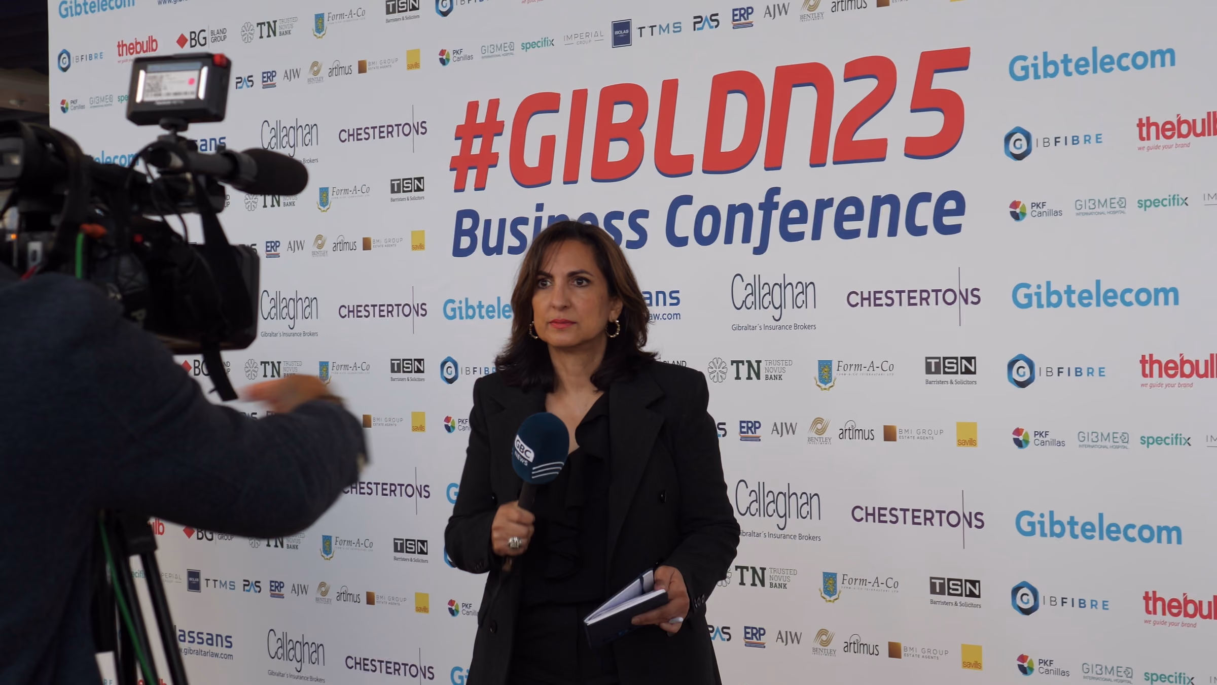 Speaker interviewed at the GibLink London business conference