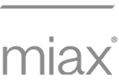 "miax" text logo in black lowercase letters on a white background.