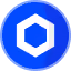 Chainlink logo showing a white hexagon with a hollow center inside a blue circle with a white hexagonal border.