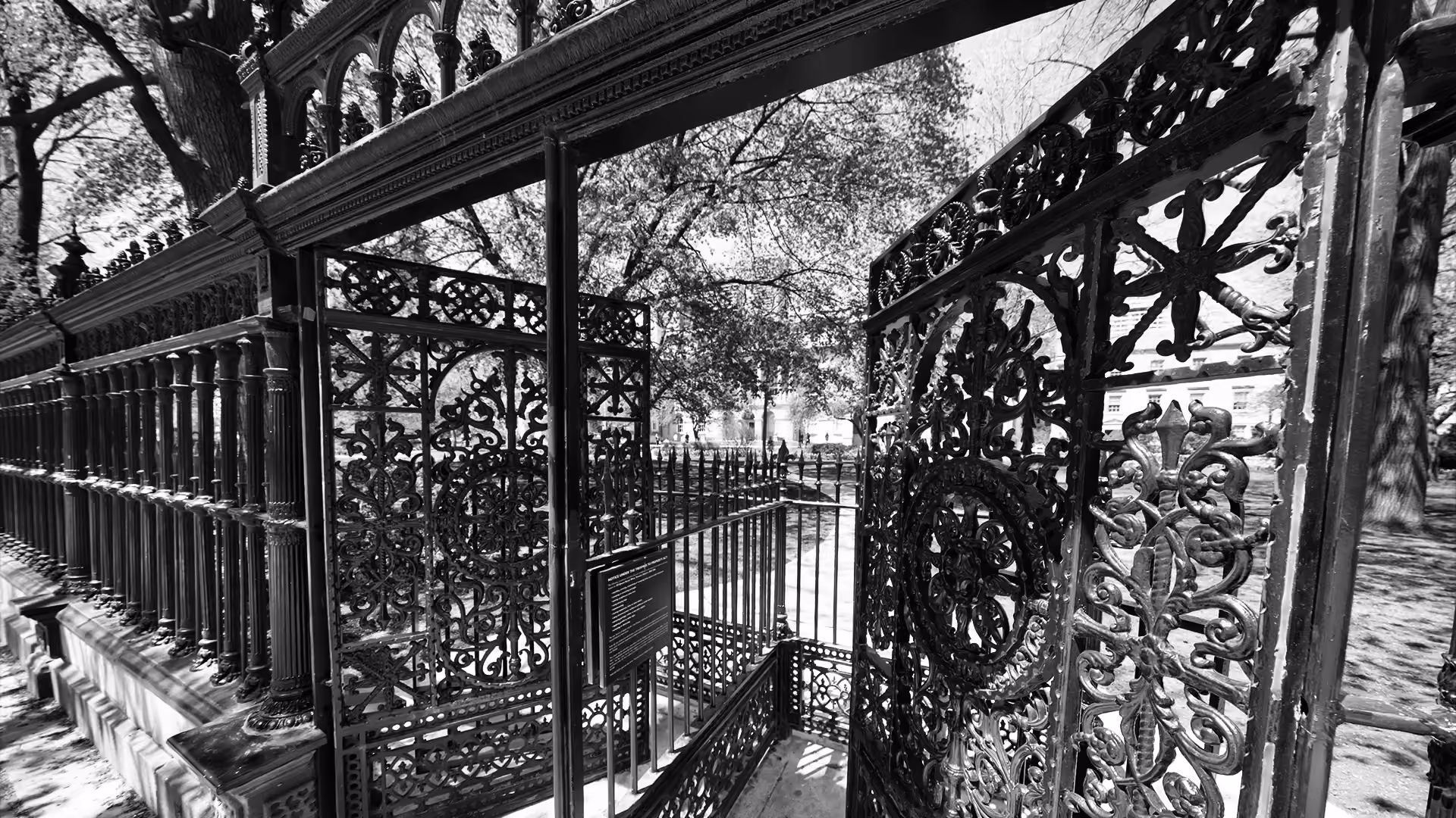 The iron gates of Osgoode Hall
