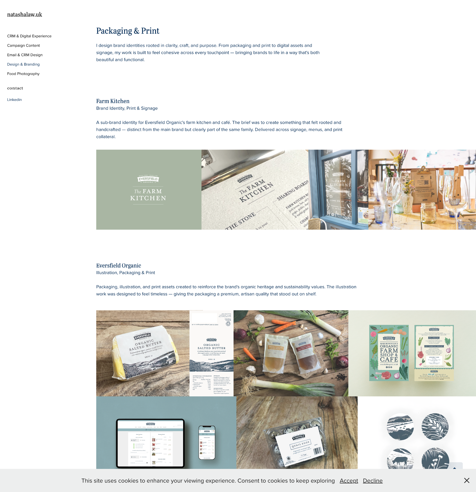 Farm Kitchen identity, signage and print work