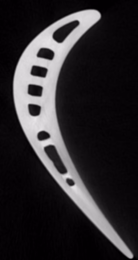 Inconel turbine blade