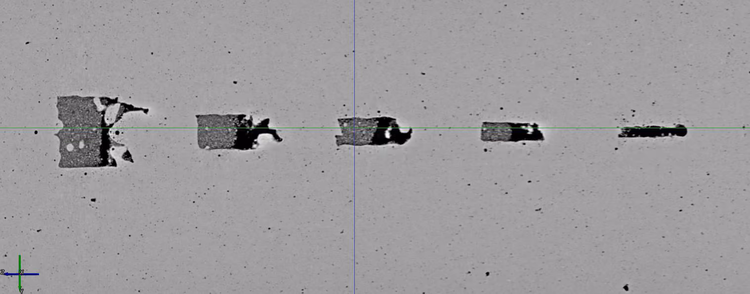 Calibrated reference defects in an aluminium ALM IQI