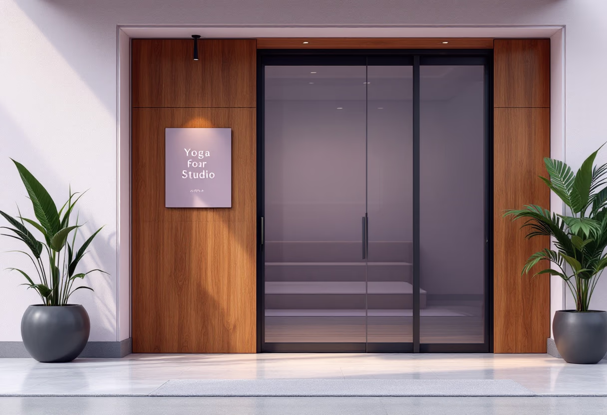 yoga studio entrance