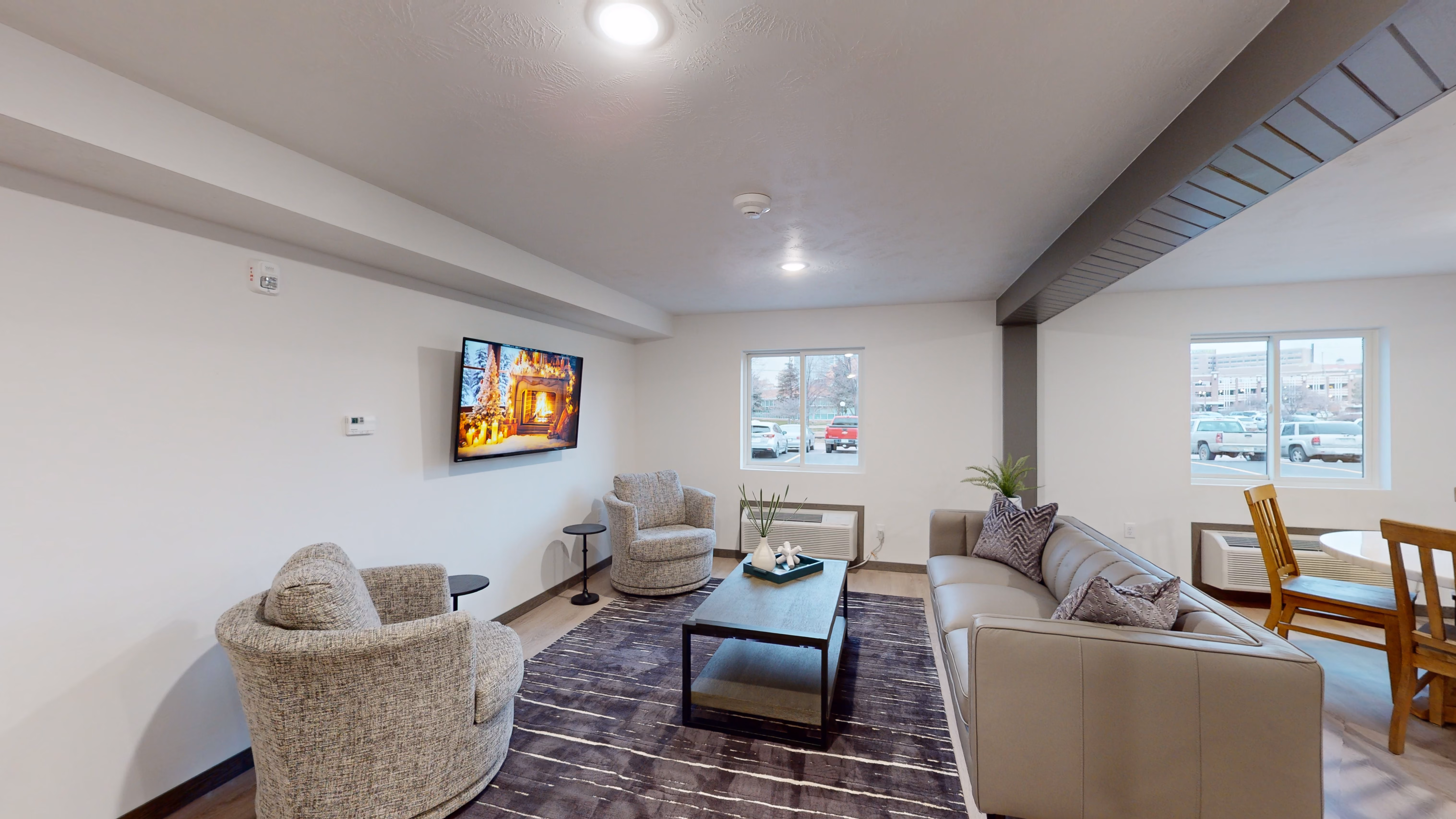 Community room at Floyd River Flats in Sioux City, Iowa.