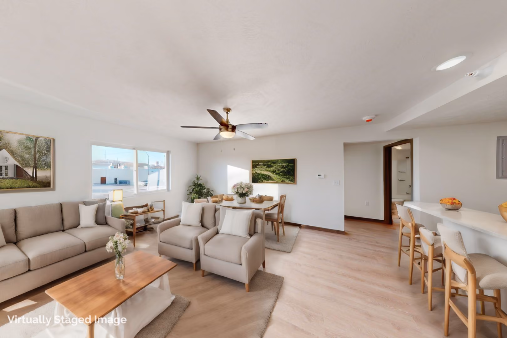 Apartment interior at Floyd River Flats in Sioux City, Iowa.