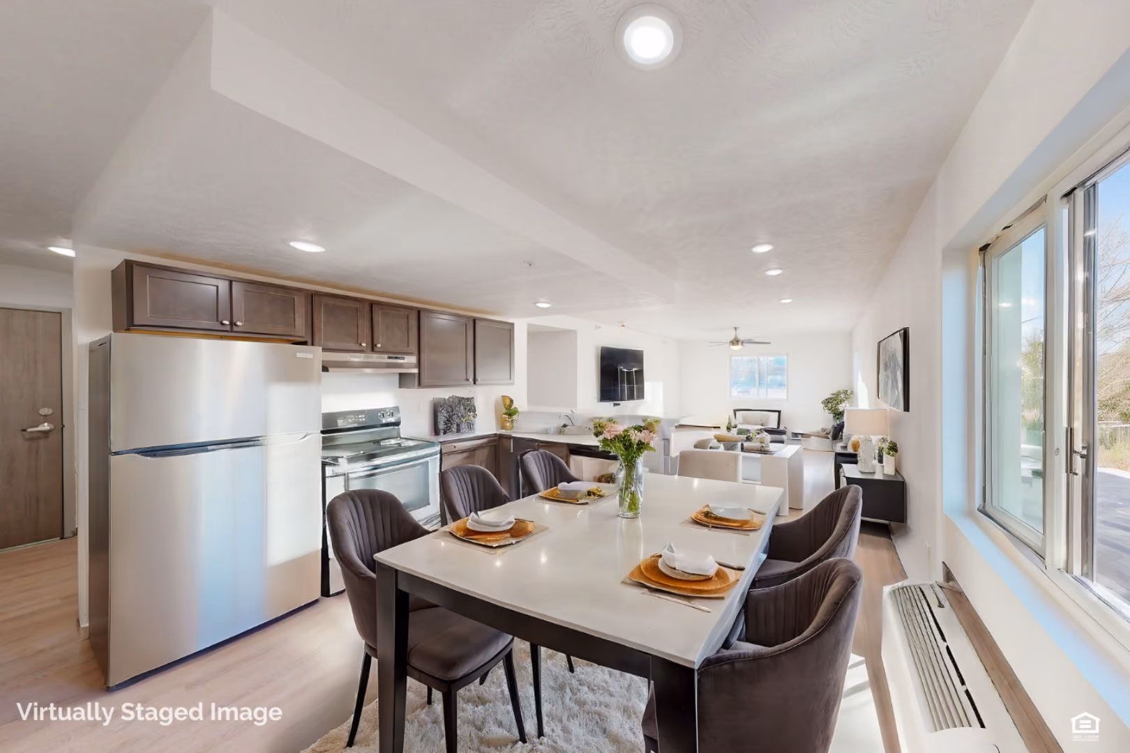 Apartment interior at Floyd River Flats in Sioux City, Iowa.