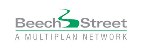 Beech Street logo with a stylized green ‘B’ and the tagline ‘A Multiplan Network’.