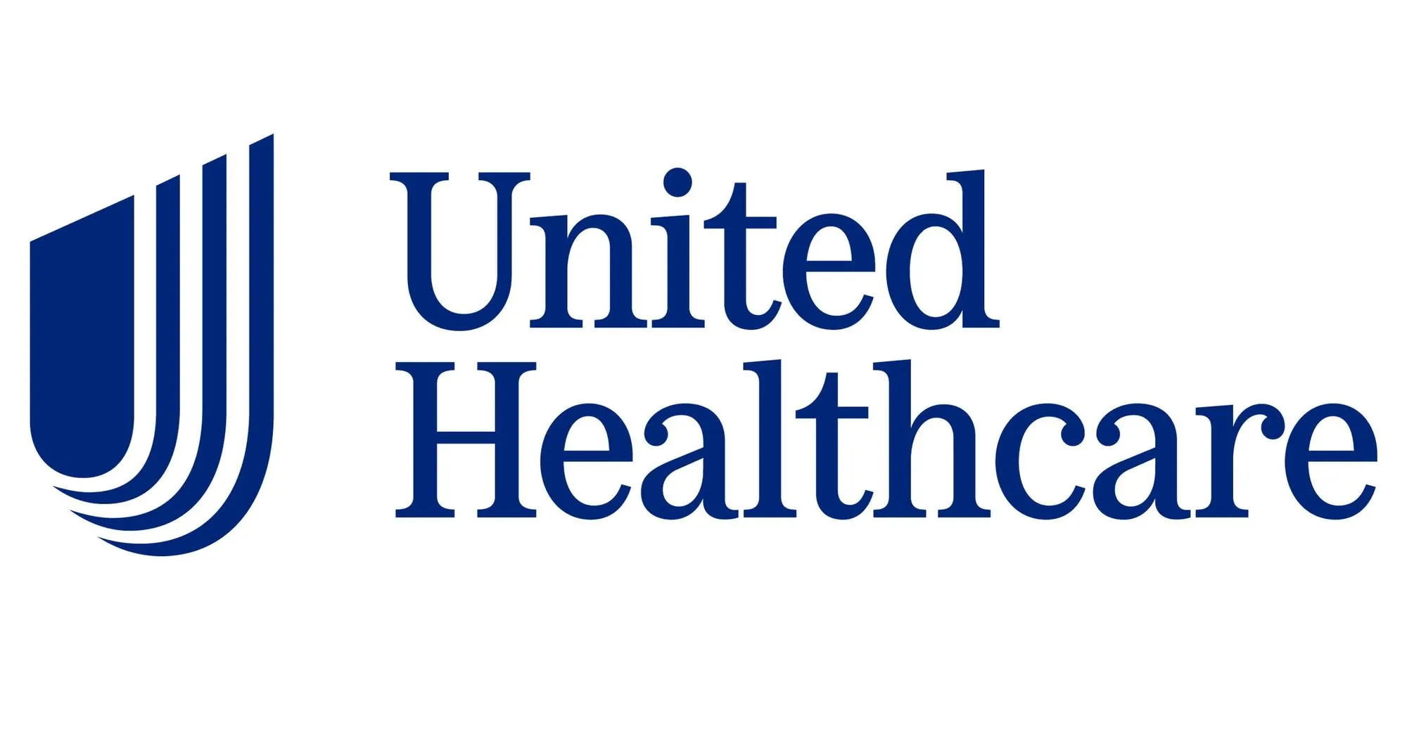 UnitedHealthcare logo with stylized blue 'U' shape to the left of the text.