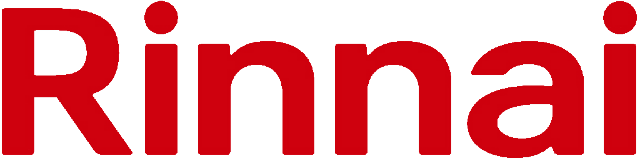 Rinnai brand name in bold red letters.