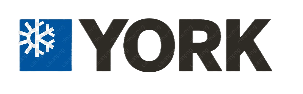 York logo with a white snowflake inside a blue square followed by the word YORK in bold black letters.