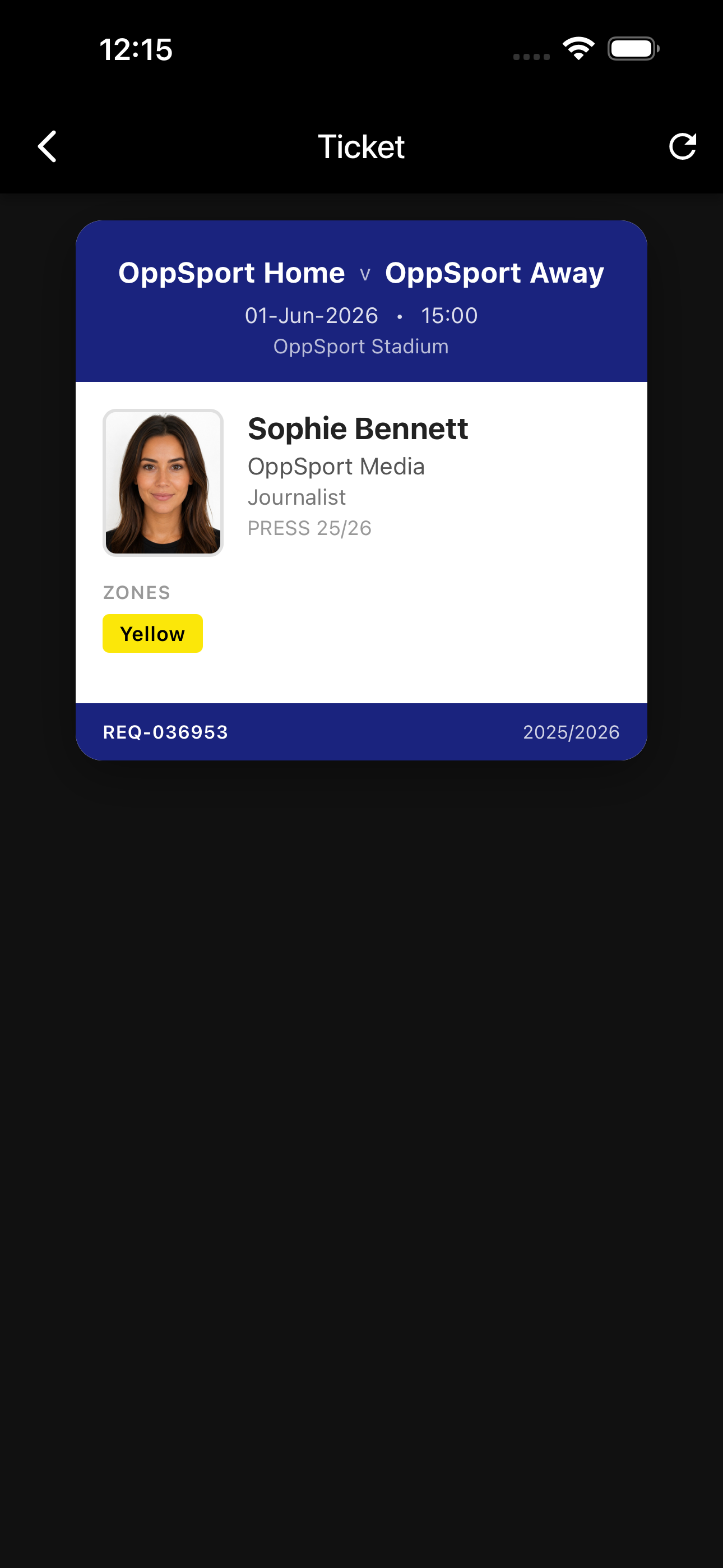 Your Digital Ticket
