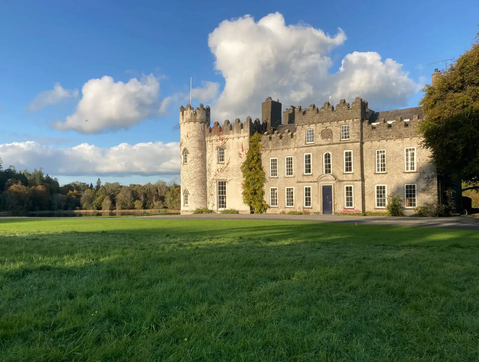 Ballinlough castle, viewed from the estate