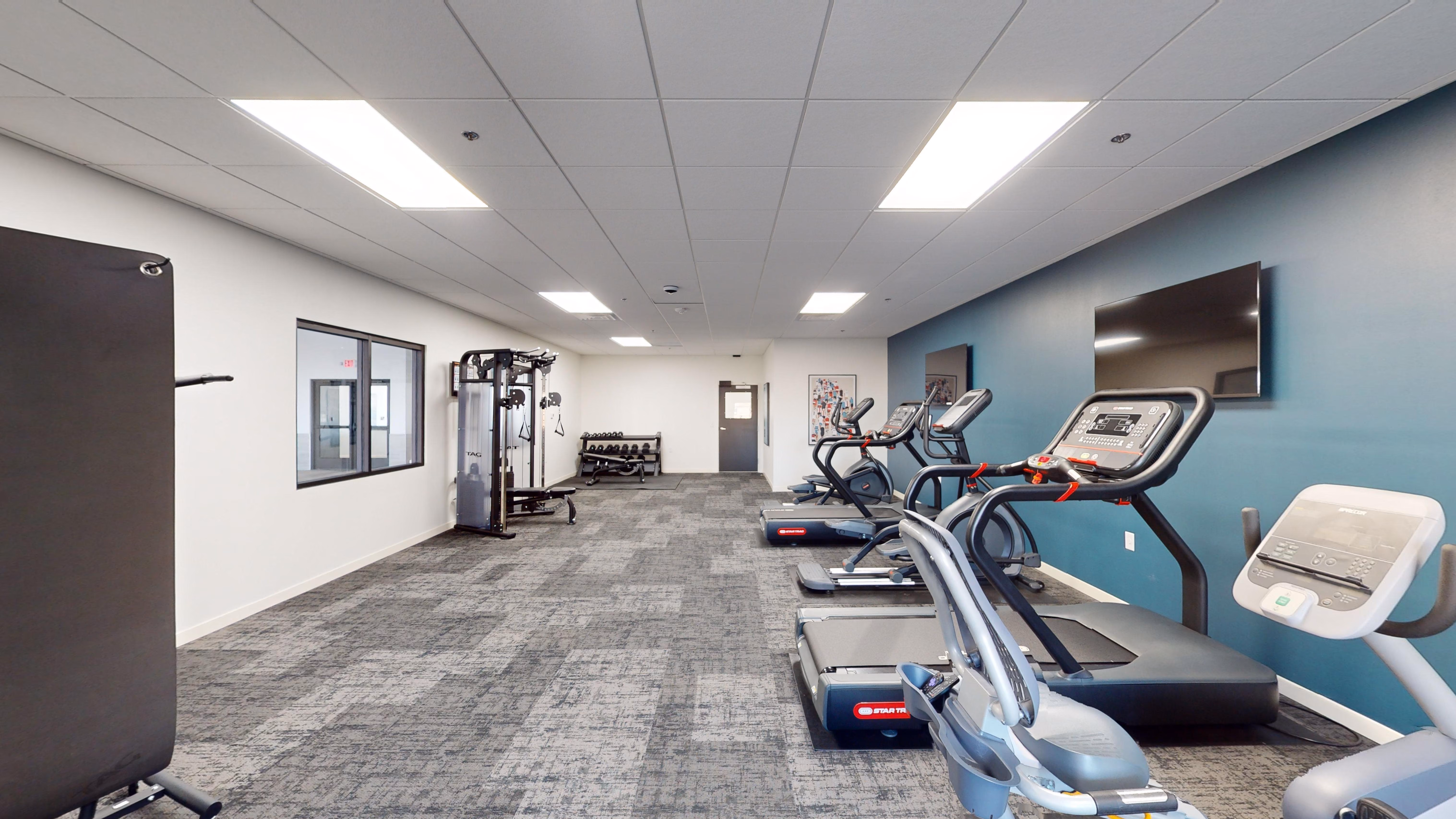 Fitness center at Sage Meadow Village in Sioux Falls, SD
