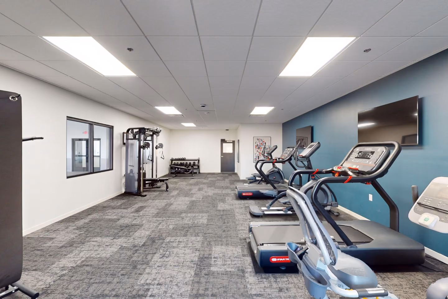 Fitness center at Sage Meadow Village in Sioux Falls, SD