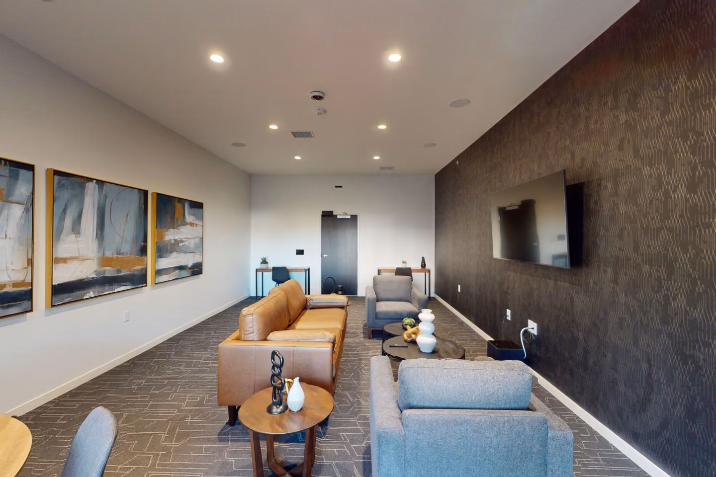 Lounge living room at Sage Meadow Village in Sioux Falls, SD