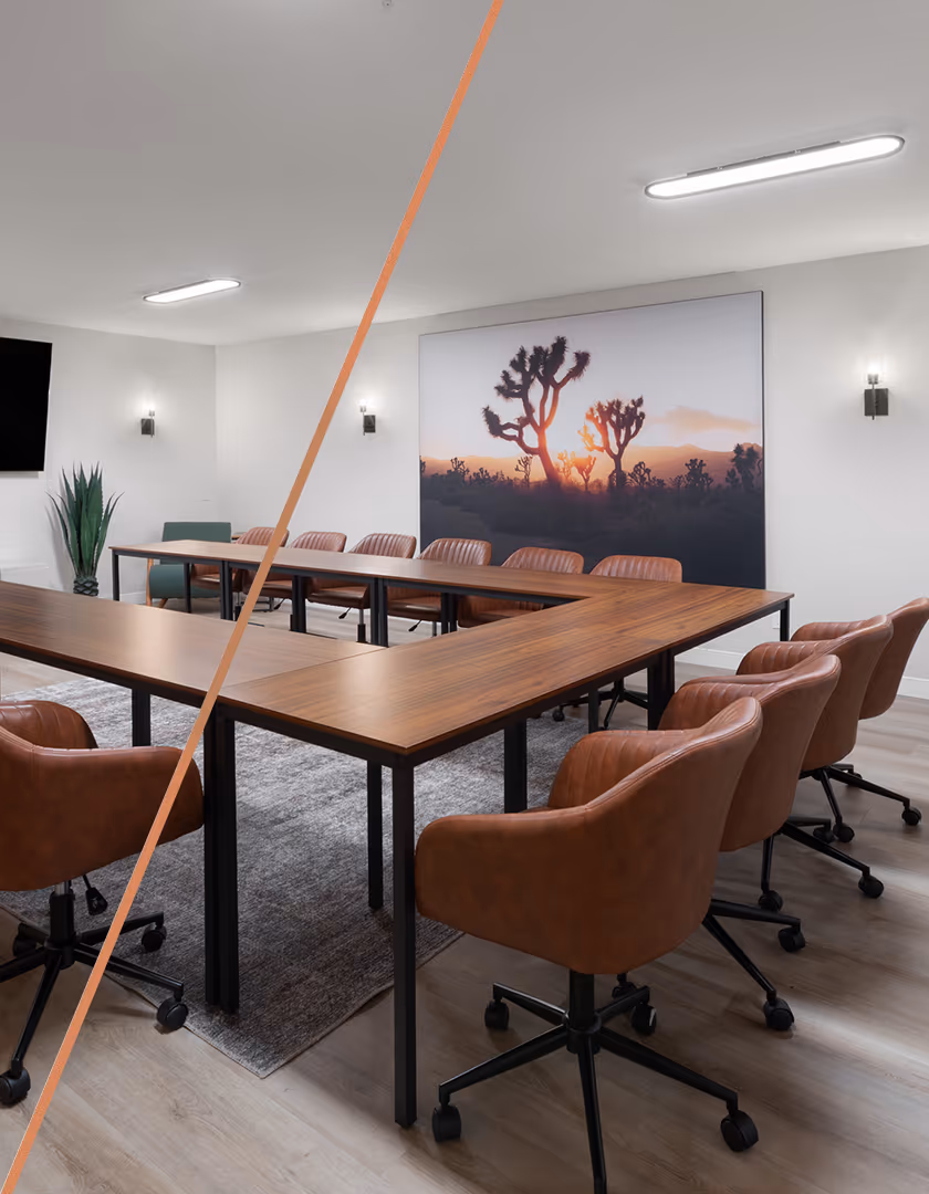U-shaped meeting room set up for a group at Kokopelli Inn Sedona