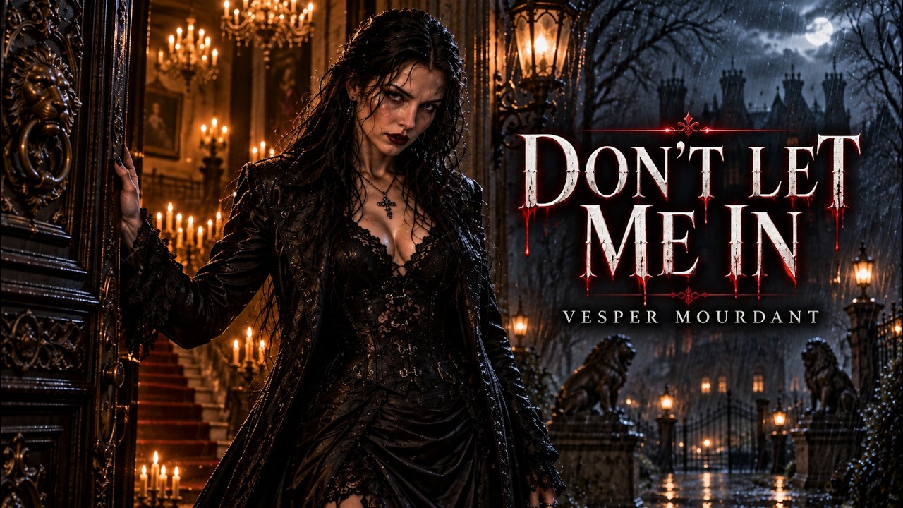Don’t Let Me In by Vesper Mourdant, gothic vampire horror artwork