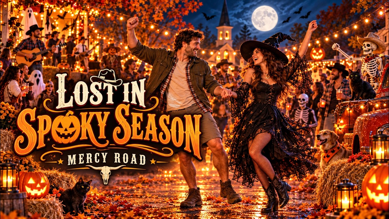 Lost in Spooky Season Halloween country music video artwork