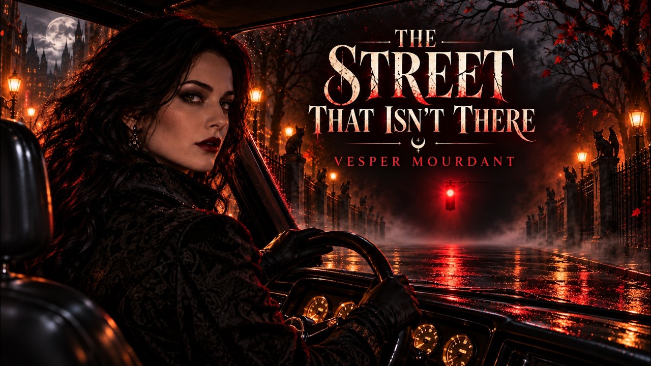 The Street That Isn’t There by Vesper Mourdant gothic Halloween music video artwork