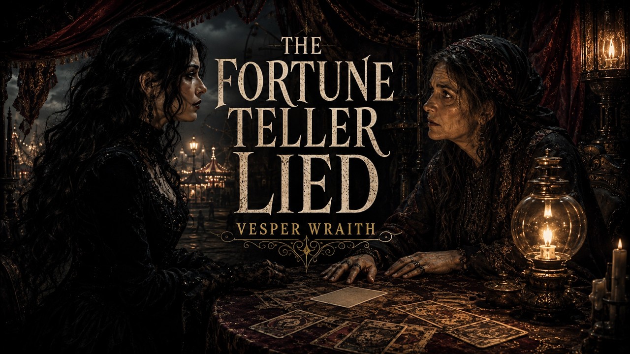 The Fortune Teller Lied by Vesper Mourdant gothic Halloween carnival music video artwork