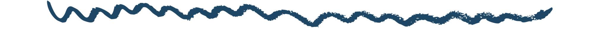 A dark blue wavy squiggle line on a transparent background.