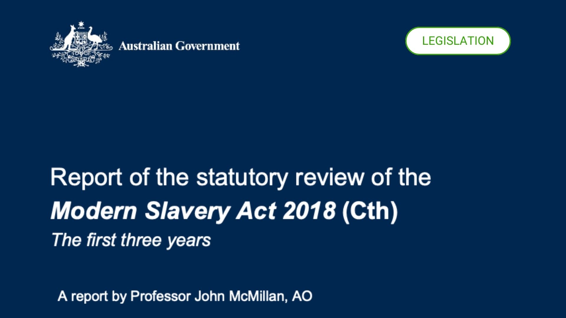 Modern Slavery Act Review: Key Recommendations 