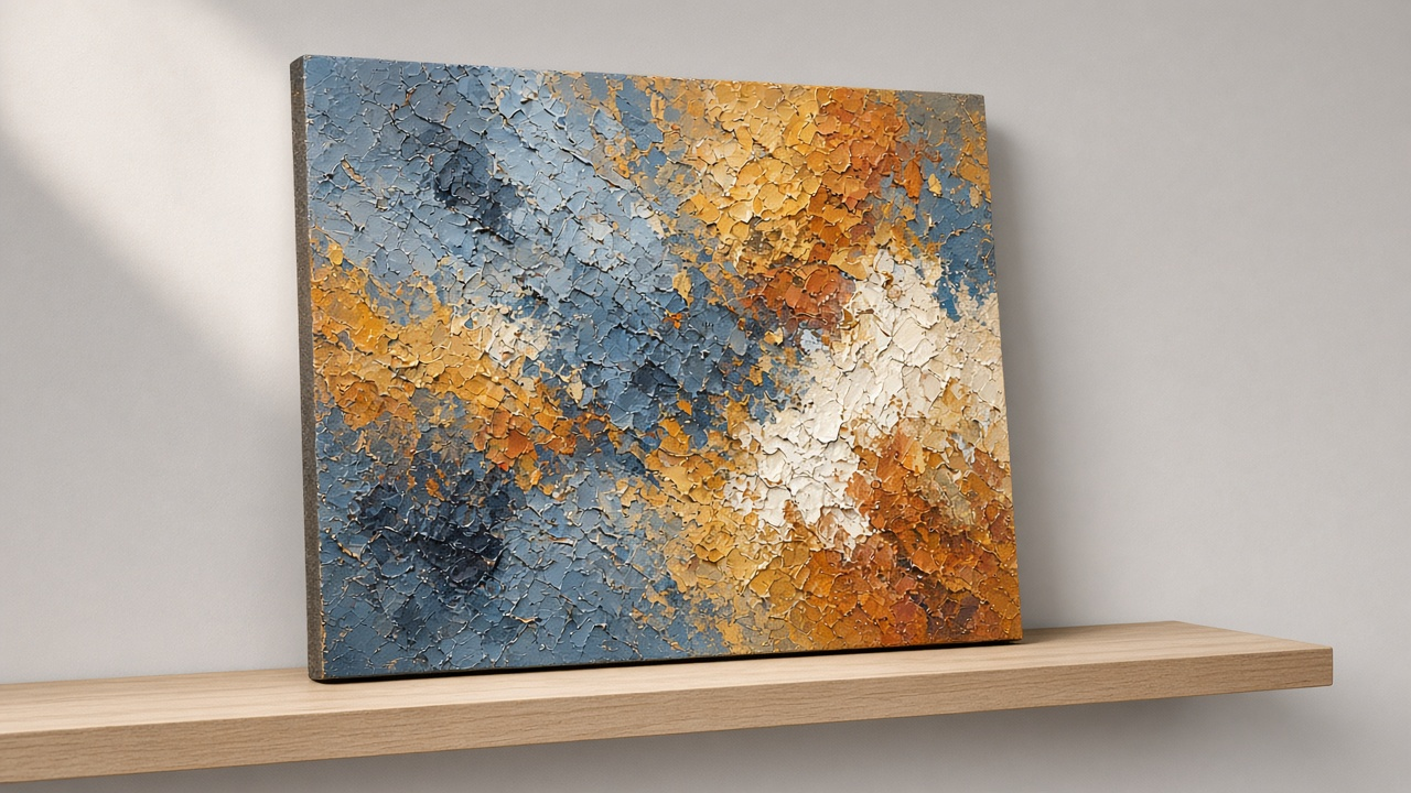 Framed artwork and wall pieces