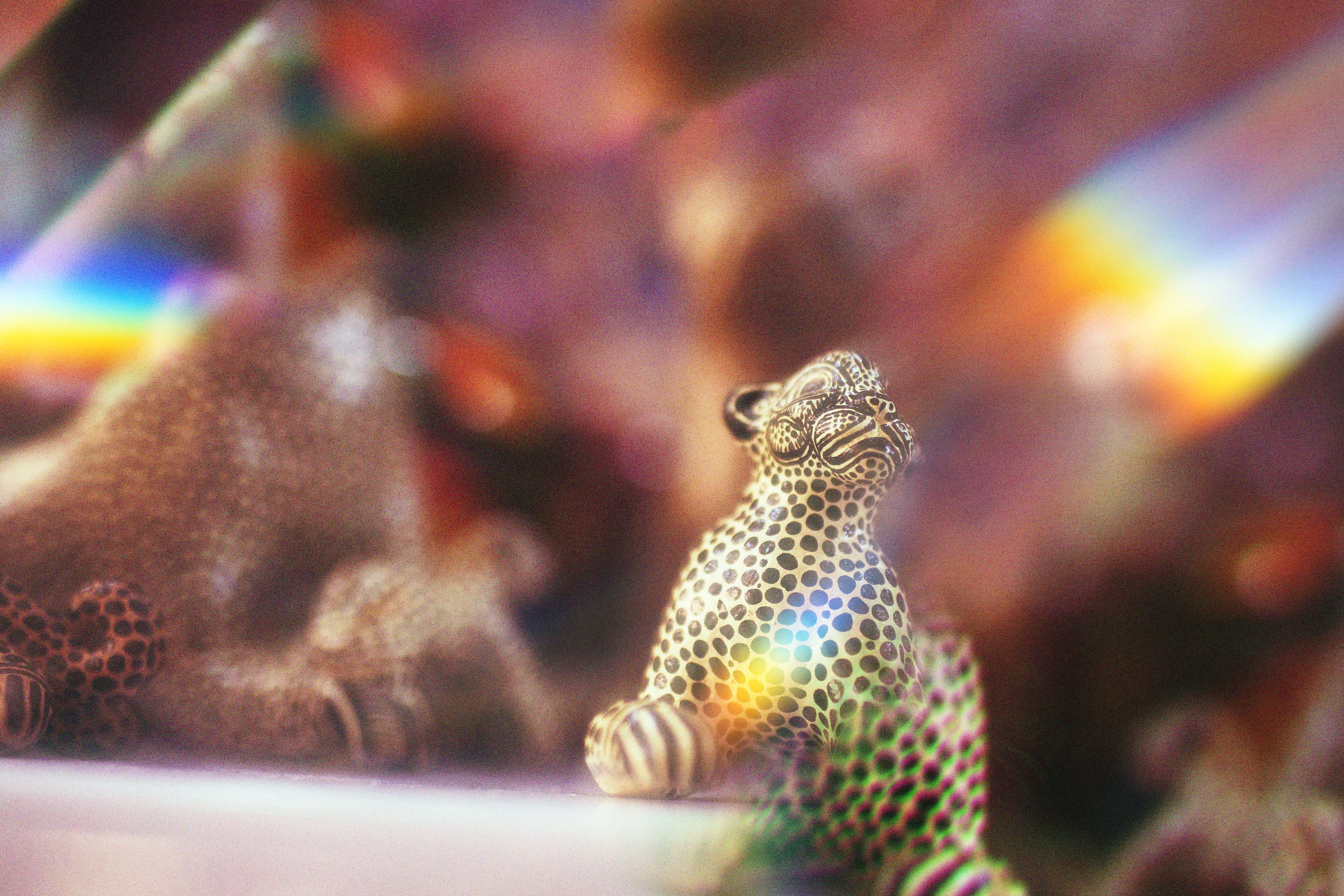 Spotted leopard figurine
