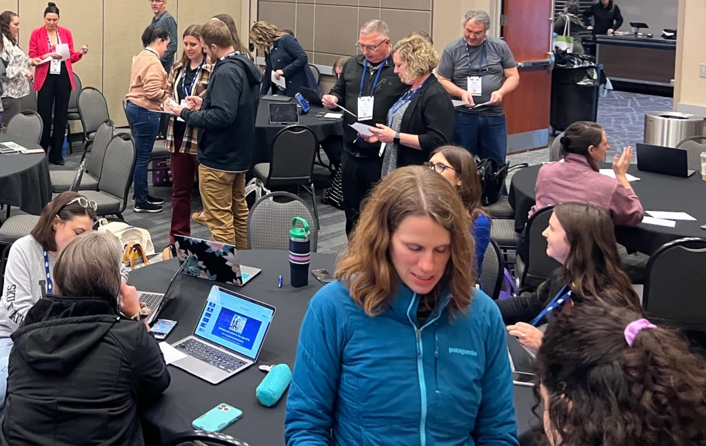 Teachers taking part in a Short Answer workshop at the spring NETA conference in Omaha, NE