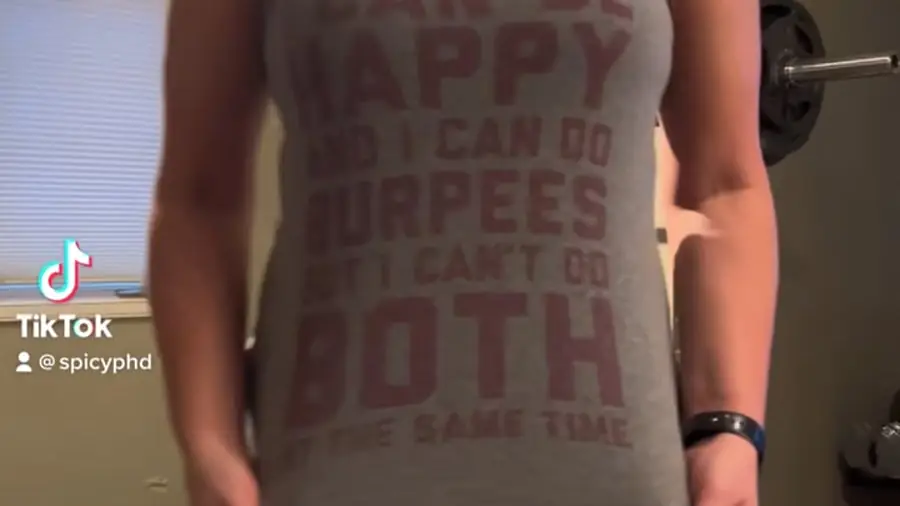 Ginger serving her burpee penalty