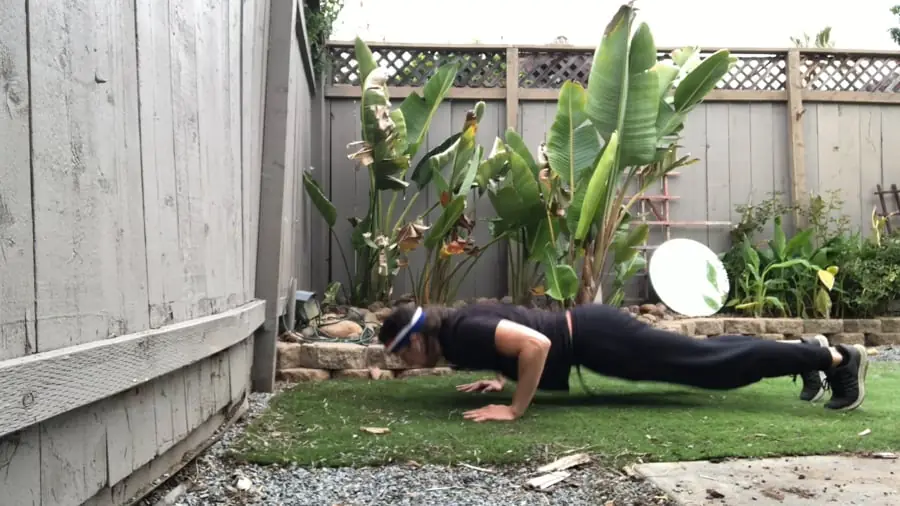 Seth serving his burpee penalty