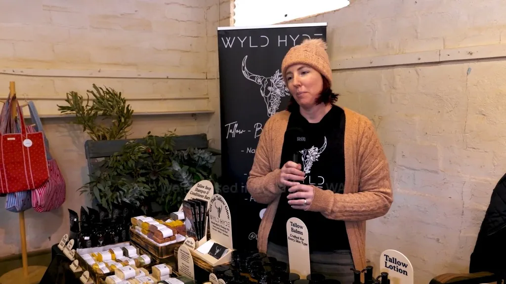 Lauren at the Wyld Hyde stall, photographed by Growth Concept Media.