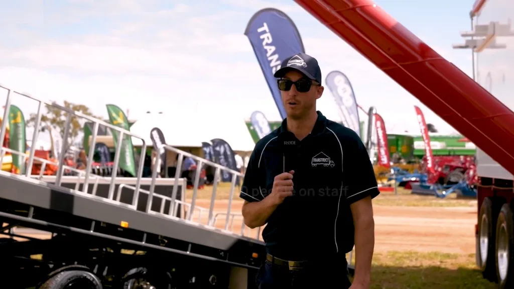 Josh Nelson of Transtruct, filmed for the Wheatbelt Business Network.
