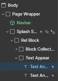 When the text block are opened