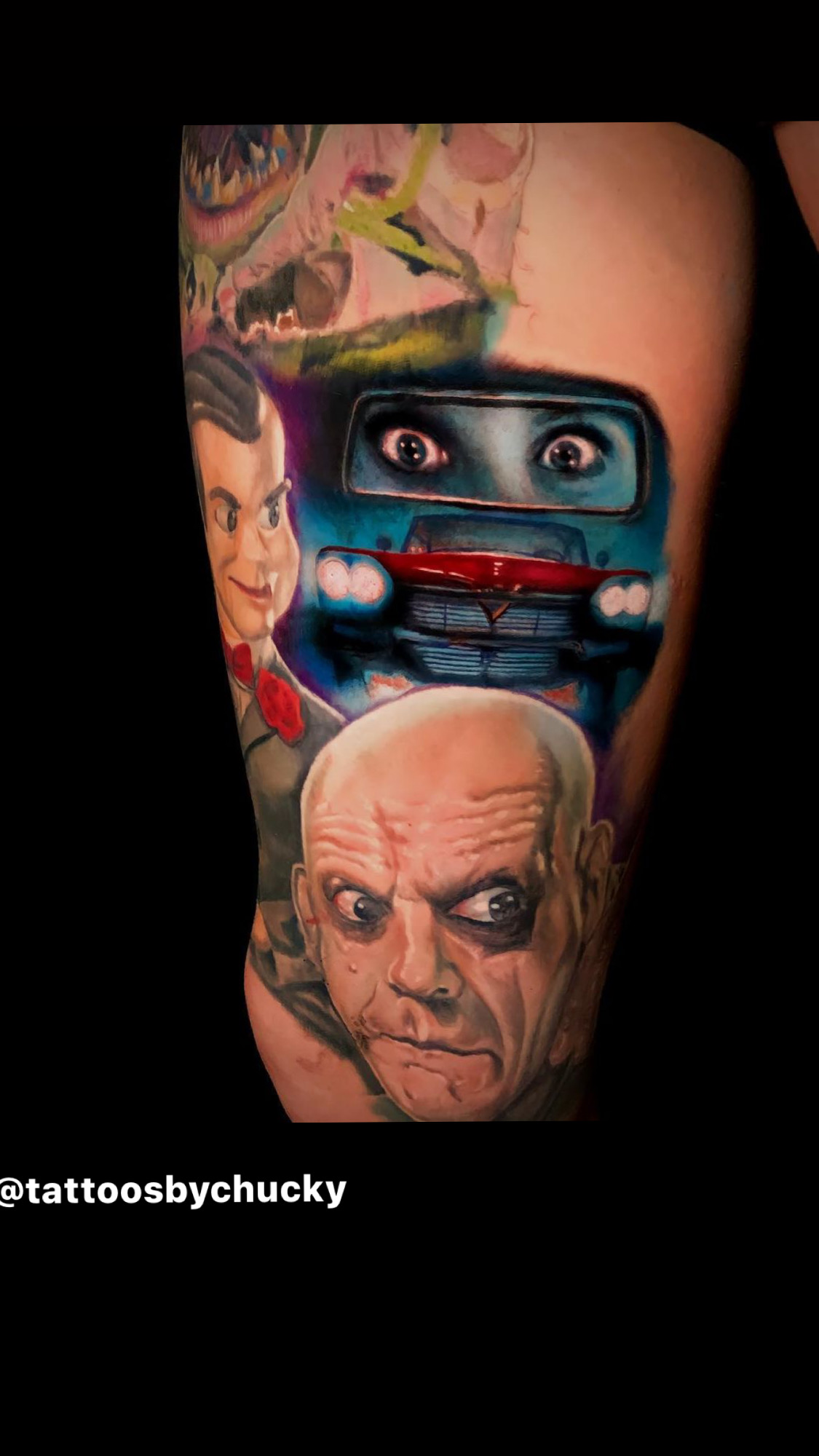 Slappy, Christine & Uncle Fester Sleeve