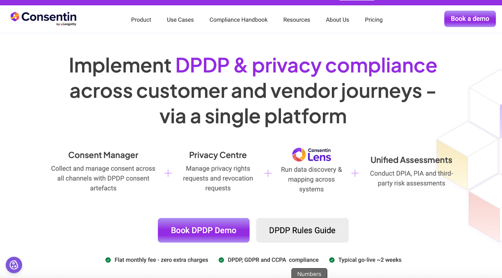 Consentin Homepage