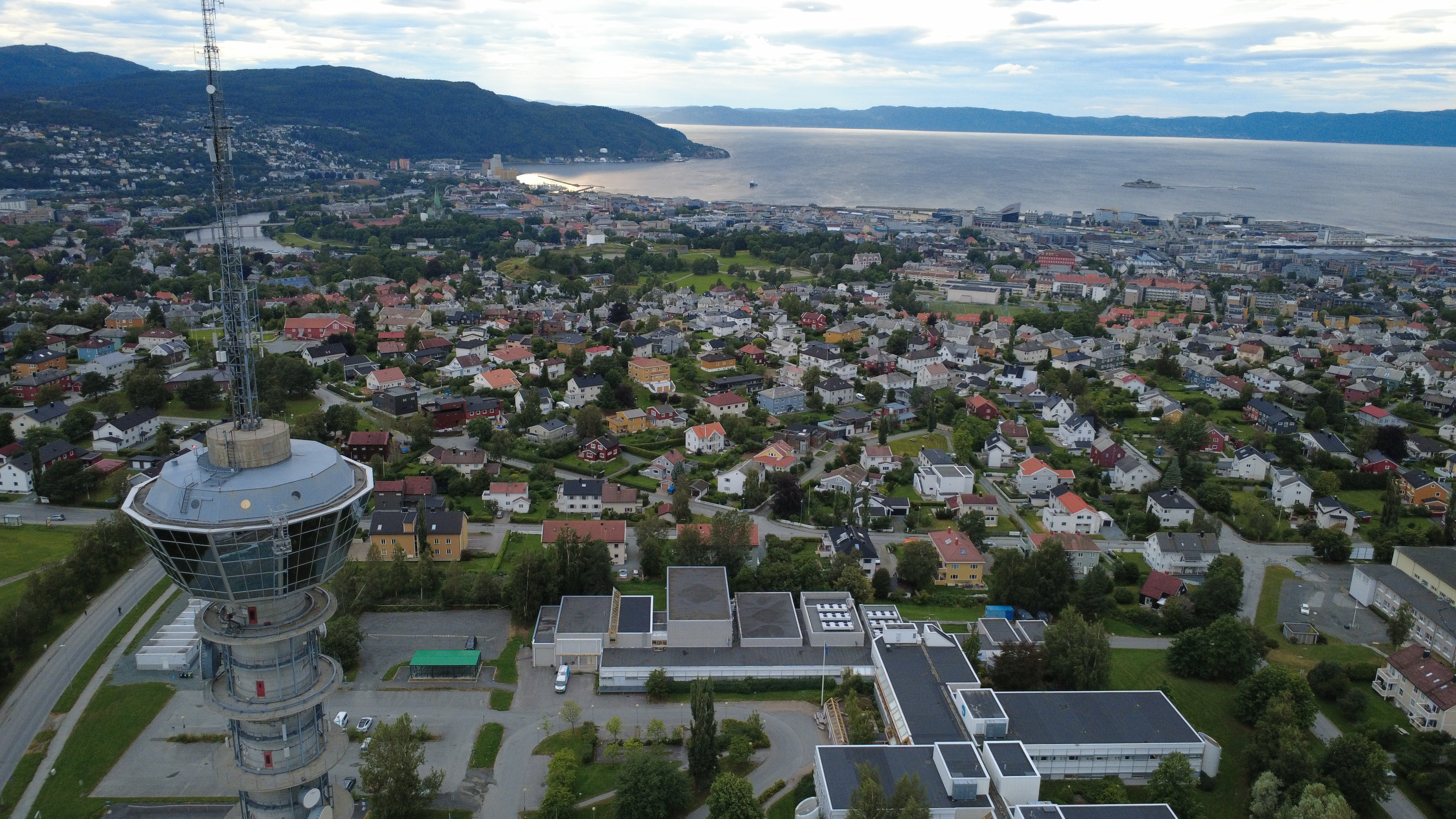 Utsikt over Trondheim og Trondheimsfjorden