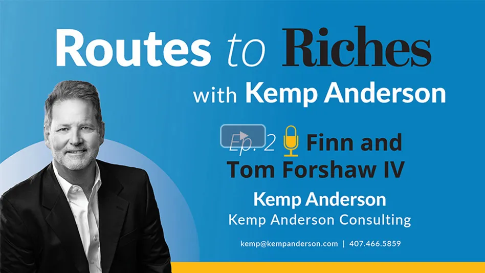 Routes to Riches with Kemp Anderson, episode 2: Finn and Tom Forshaw IV