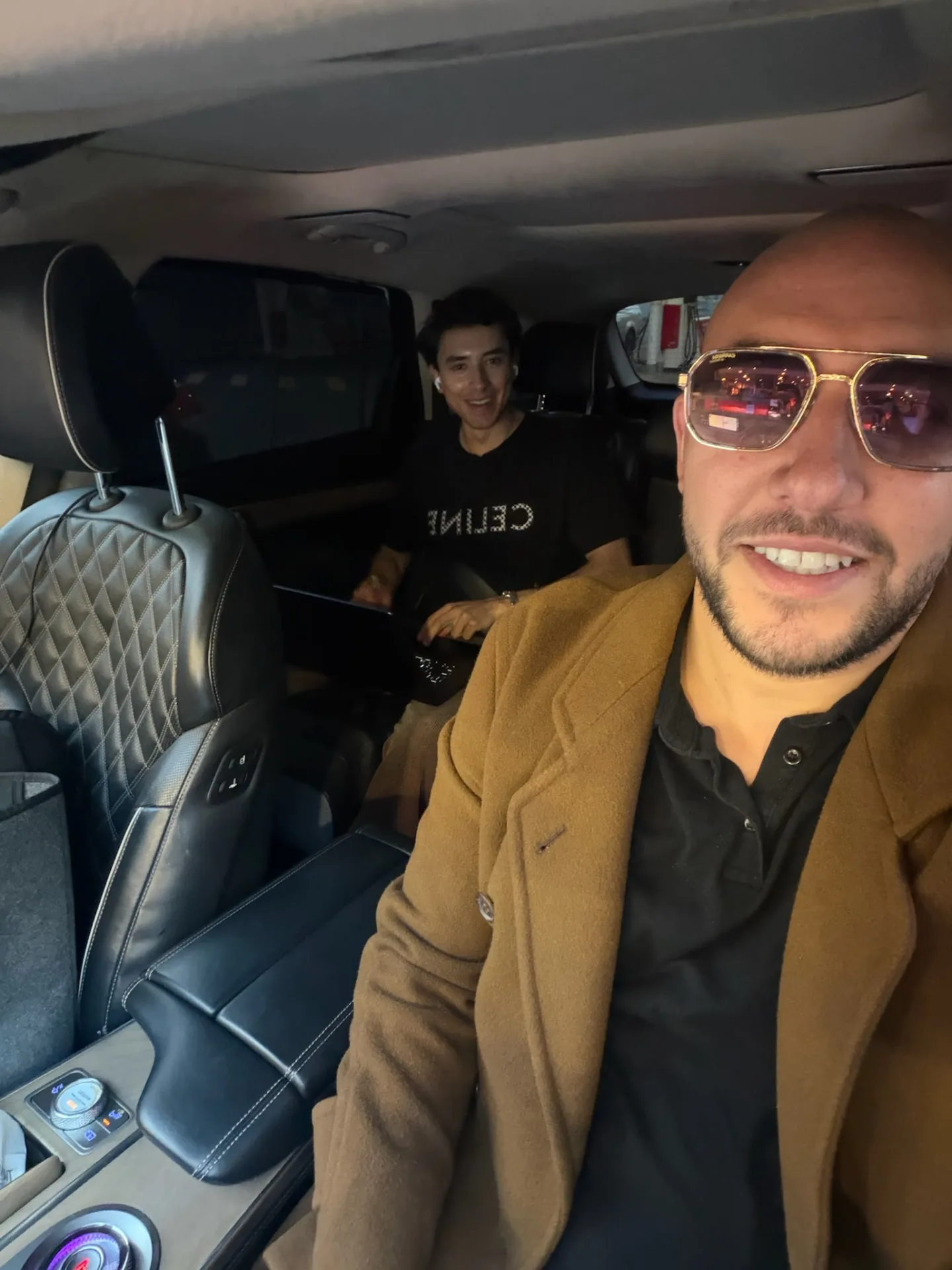 Music producer Nico Baran chauffeured in the Genesis GV80 in Sydney