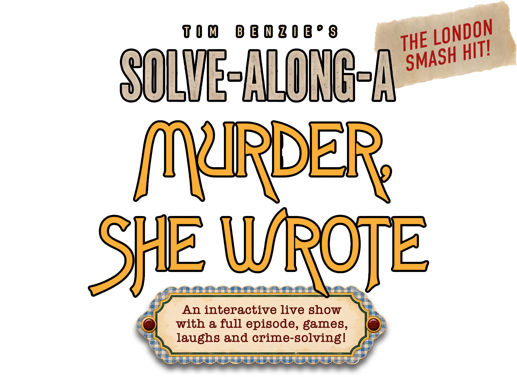 Tim Benzie's Solve-Along-A Murder, She Wrote. An interactive live watch-along with games, laughs and crime-solving.