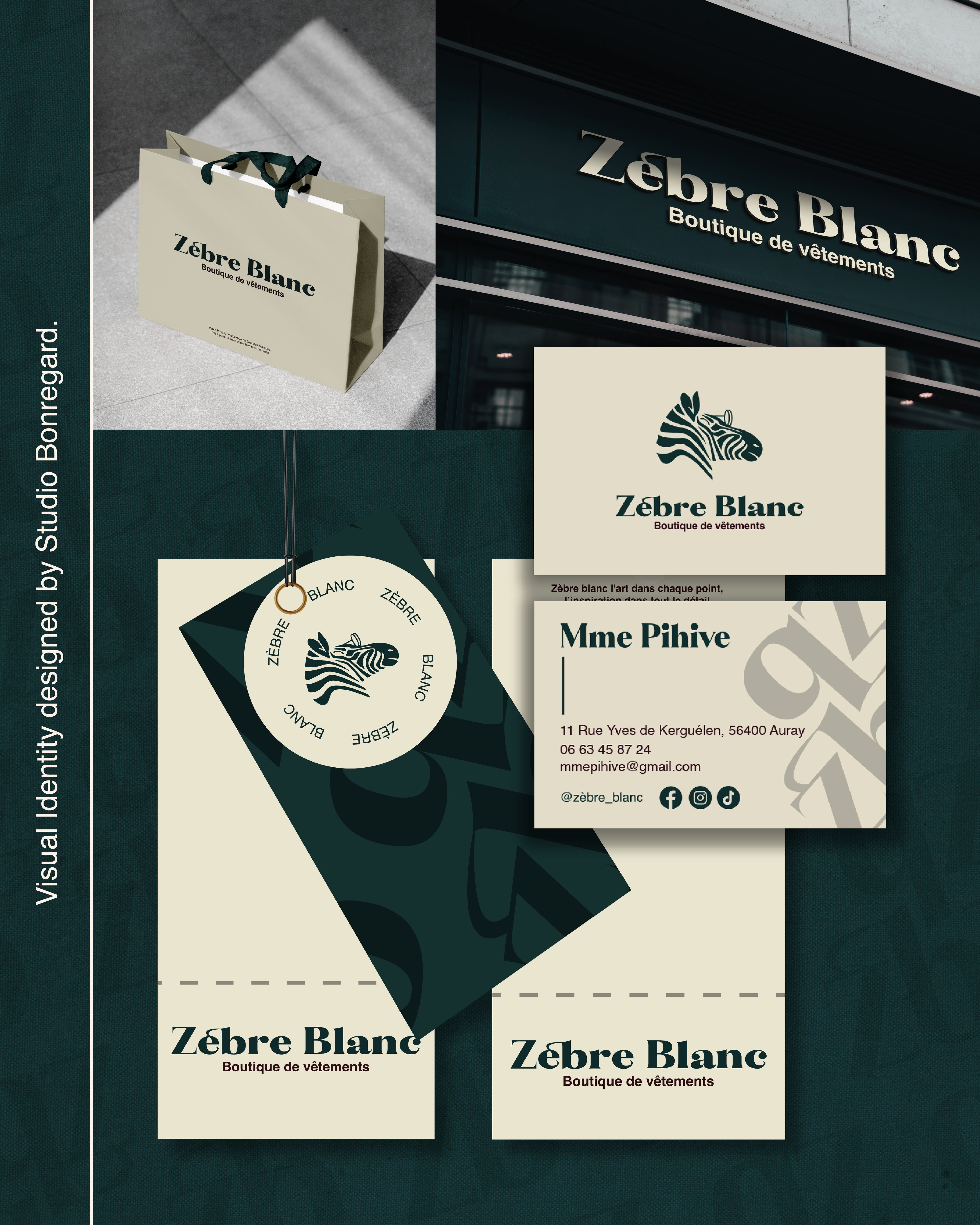 Zèbre Blanc — identité visuelle, visuel 3