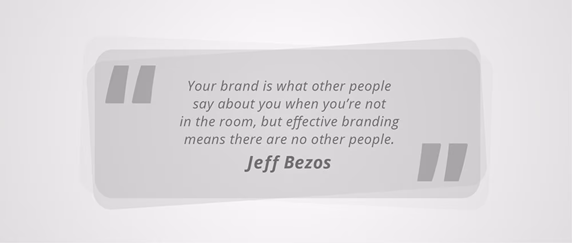Jeff Bezoz about personal branding